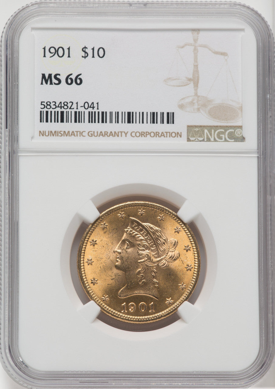 1901 $10 Liberty Eagle NGC MS66 (517496031)