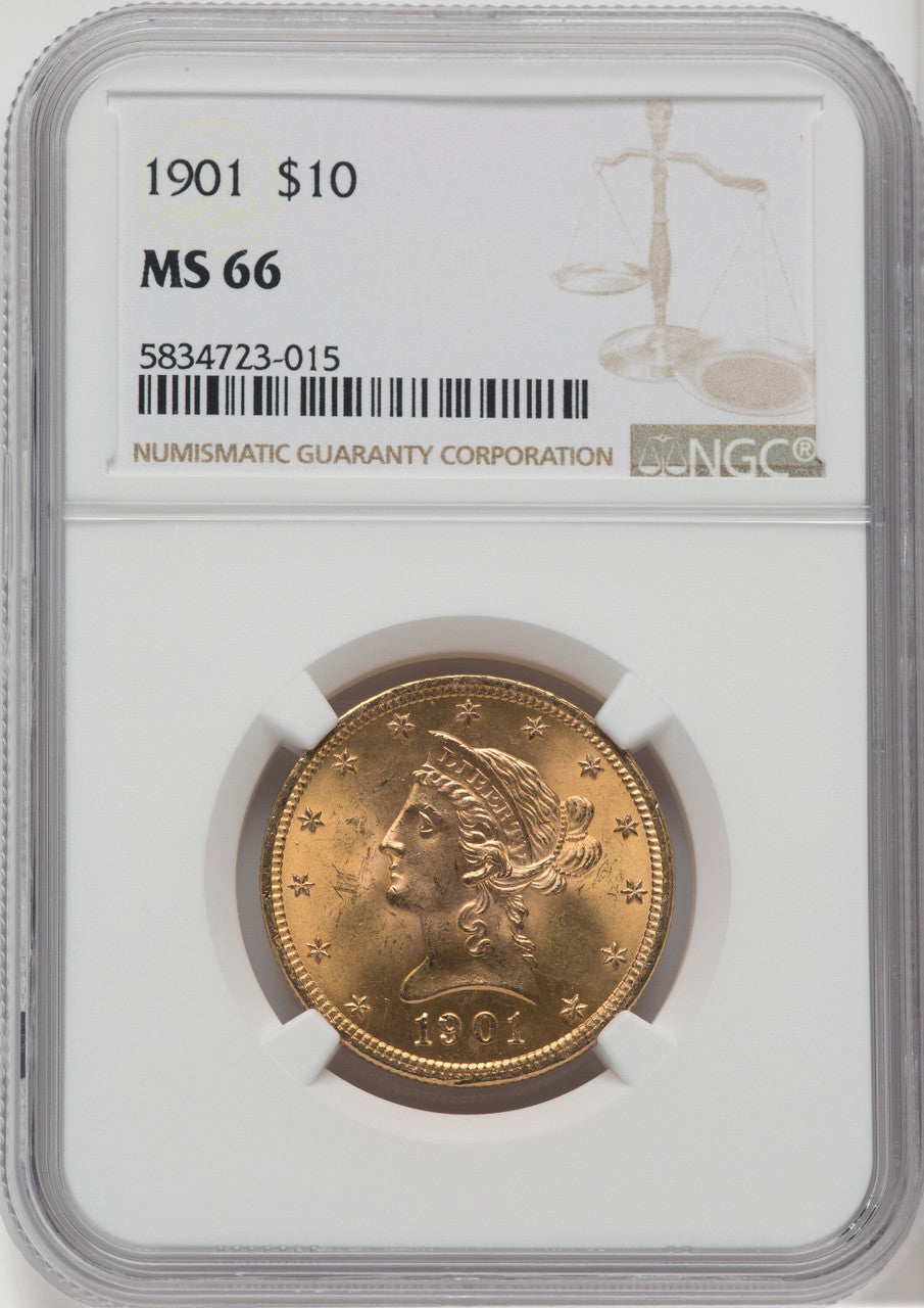 1901 $10 Liberty Eagle NGC MS66 (517496030)