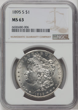 1895-S $1 Morgan Dollar NGC MS63