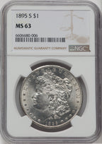 1895-S $1 Morgan Dollar NGC MS63