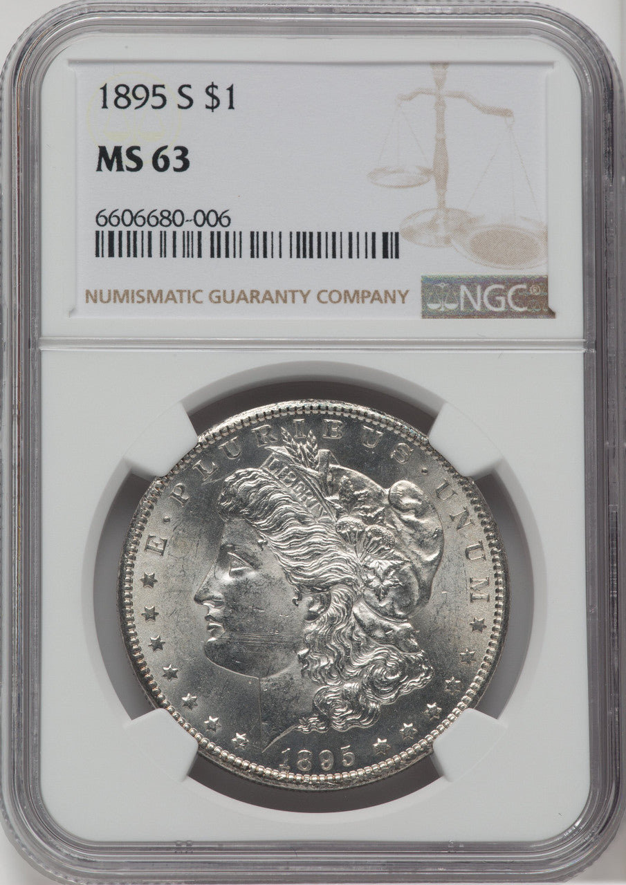 1895-S $1 Morgan Dollar NGC MS63