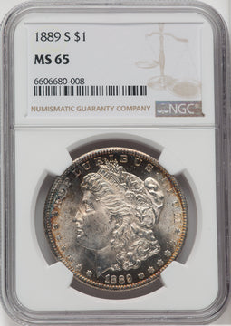1889-S $1 Morgan Dollar NGC MS65