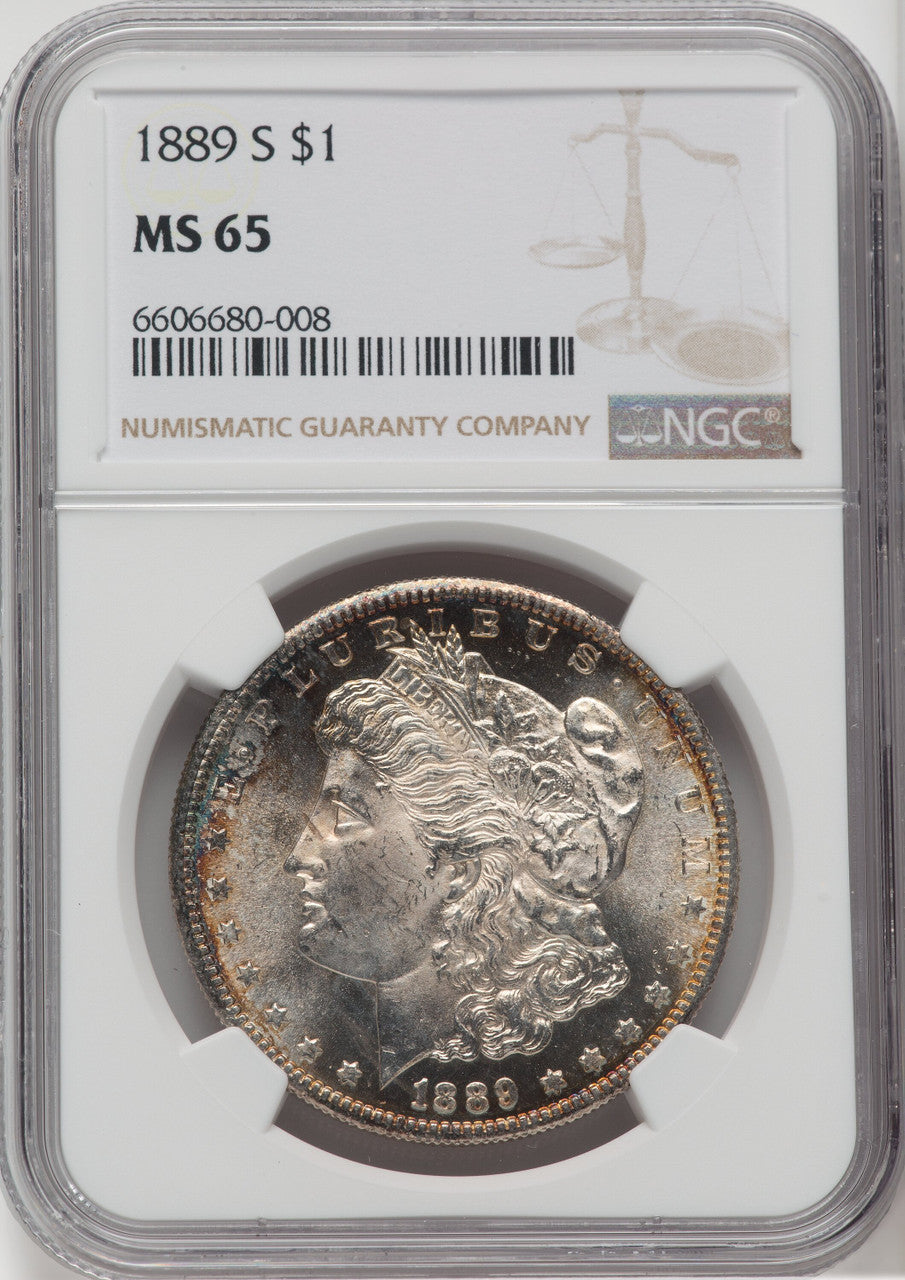 1889-S $1 Morgan Dollar NGC MS65