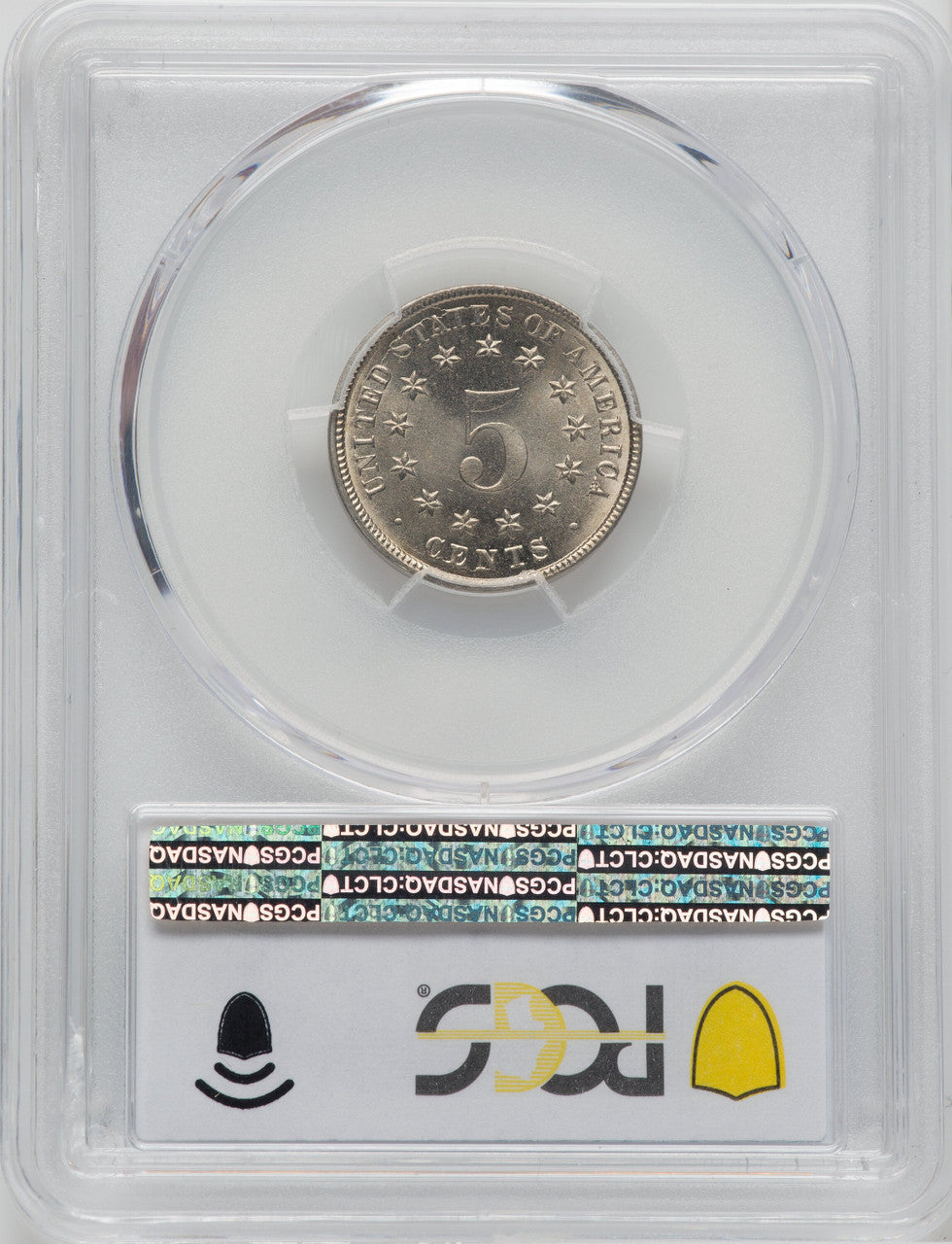 1883 5C Shield Shield Nickel PCGS MS67
