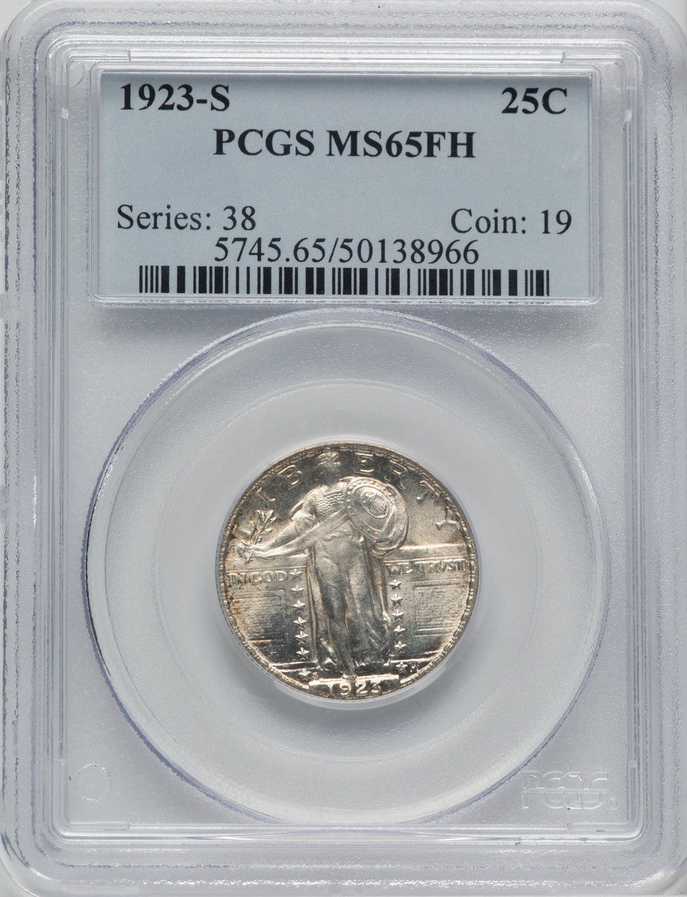 1923-S 25C FH Standing Liberty Quarter PCGS MS65