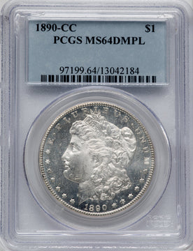 1890-CC $1 DM Morgan Dollar PCGS MS64