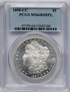 1890-CC $1 DM Morgan Dollar PCGS MS64