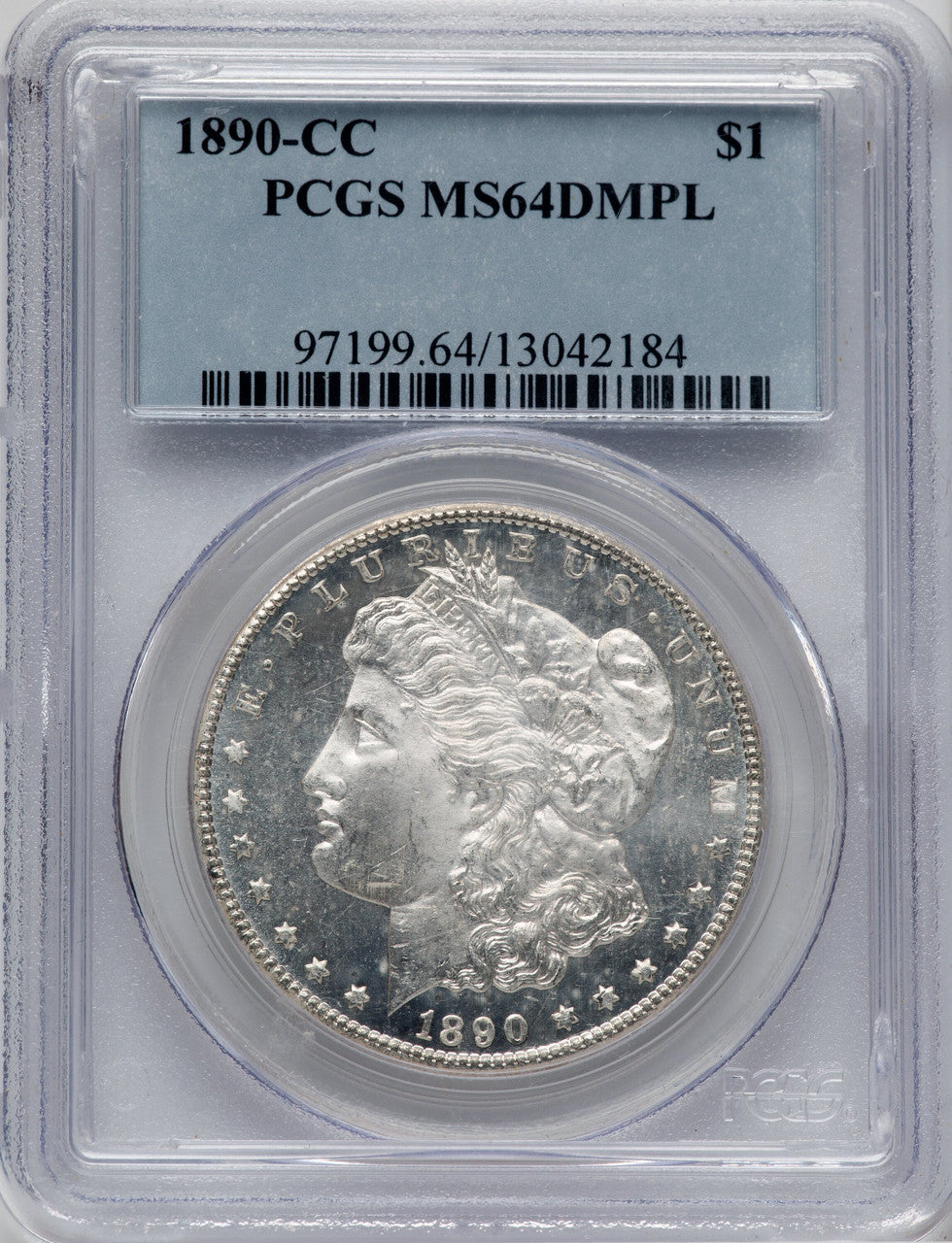 1890-CC $1 DM Morgan Dollar PCGS MS64