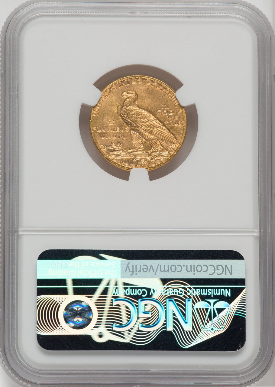 1909-D $5 CAC Indian Half Eagle NGC MS64