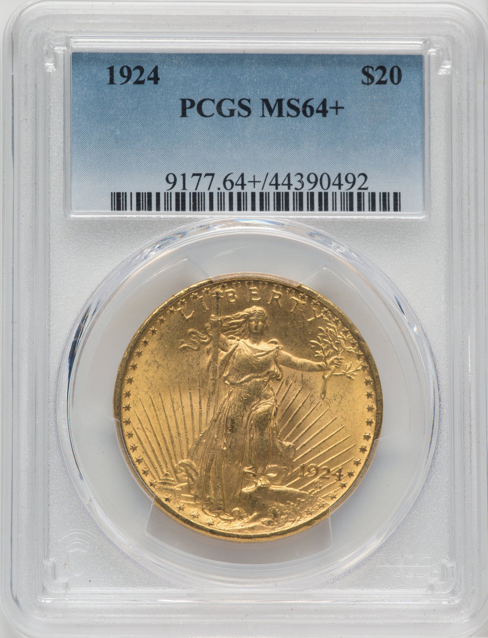 1924 $20 Saint Saint-Gaudens Double Eagle PCGS MS64+ (761598003)