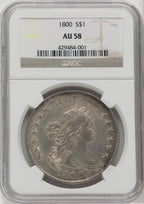 1800 S$1 Early Dollar NGC AU58