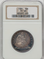 1885 50C Proof Seated Half Dollar NGC PR68