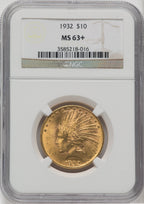 1932 $10 Indian Eagle NGC MS63+