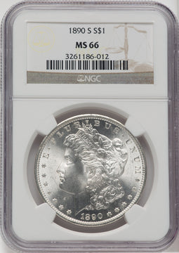 1890-S $1 Morgan Dollar NGC MS66