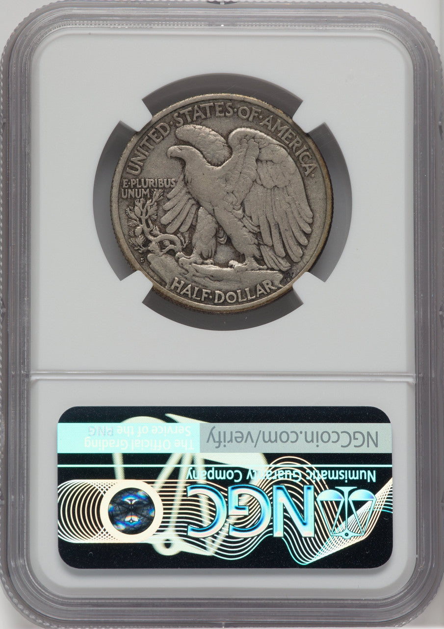 1921-S 50C Walking Liberty Half Dollar NGC VF35