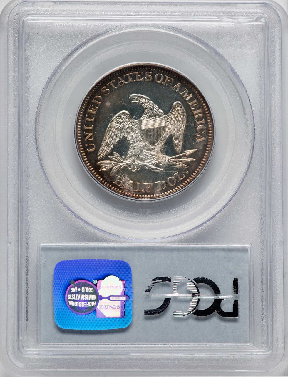 1859 50C CA Proof Seated Half Dollar PCGS PR64