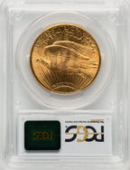 1915-S $20 CAC Saint-Gaudens Double Eagle PCGS MS65+