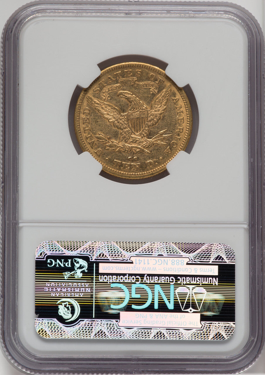 1880-CC $10 Liberty Eagle NGC AU55