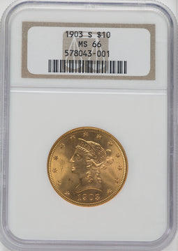 1903-S $10 Liberty Eagle NGC MS66