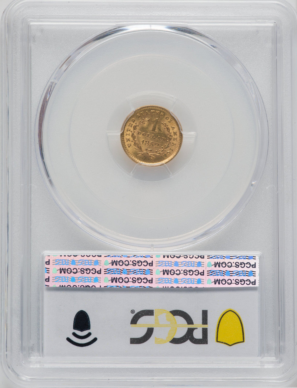 1852 Gold Dollar PCGS MS63