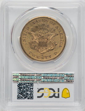1865-S $20 Liberty Double Eagle PCGS AU50