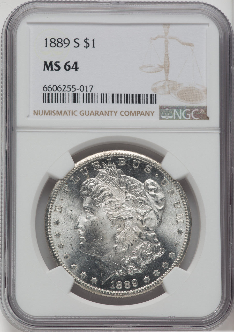1889-S $1 Morgan Dollar NGC MS64