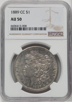 1889-CC $1 Morgan Dollar NGC AU50