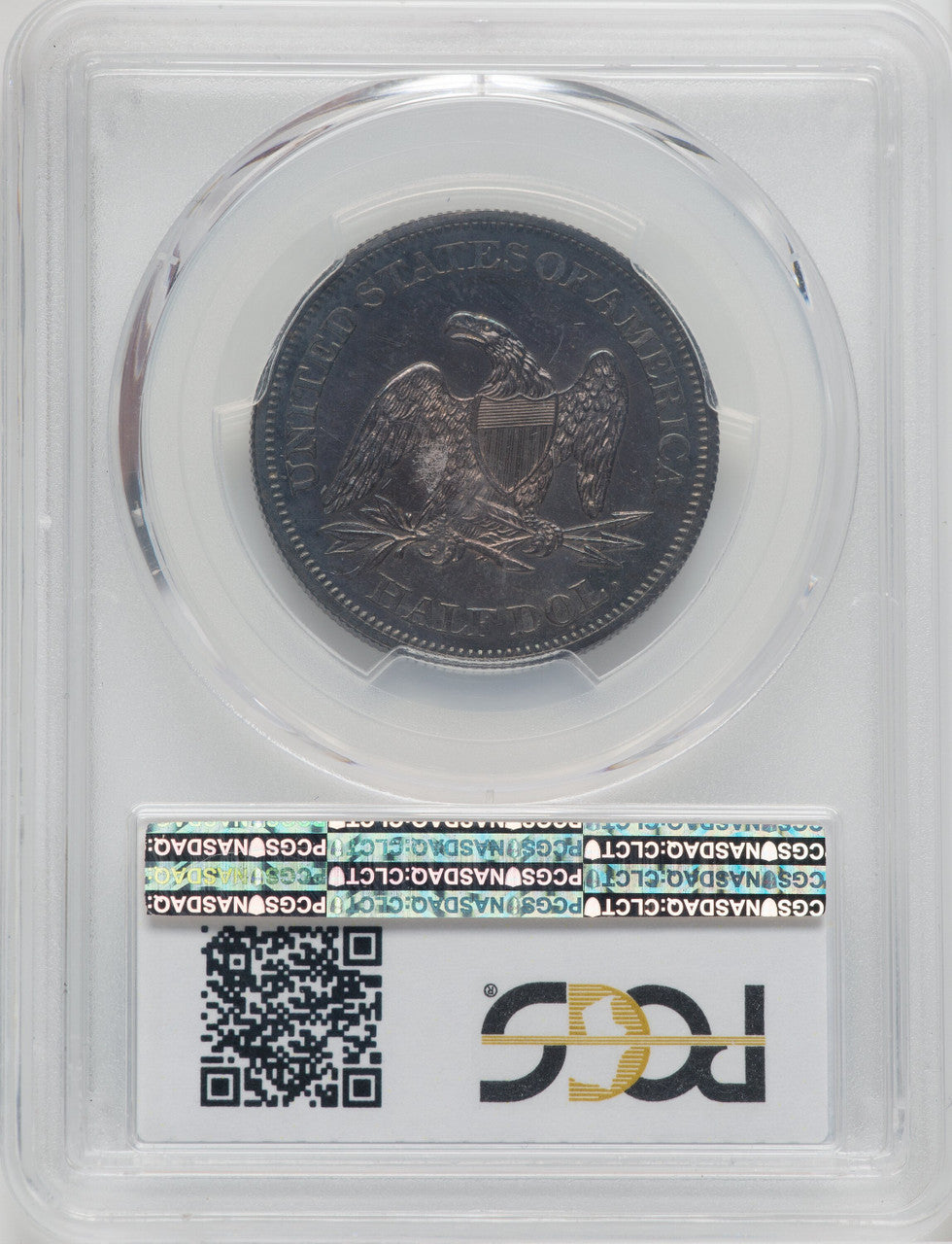 1865 50C Proof Seated Half Dollar PCGS PR65+
