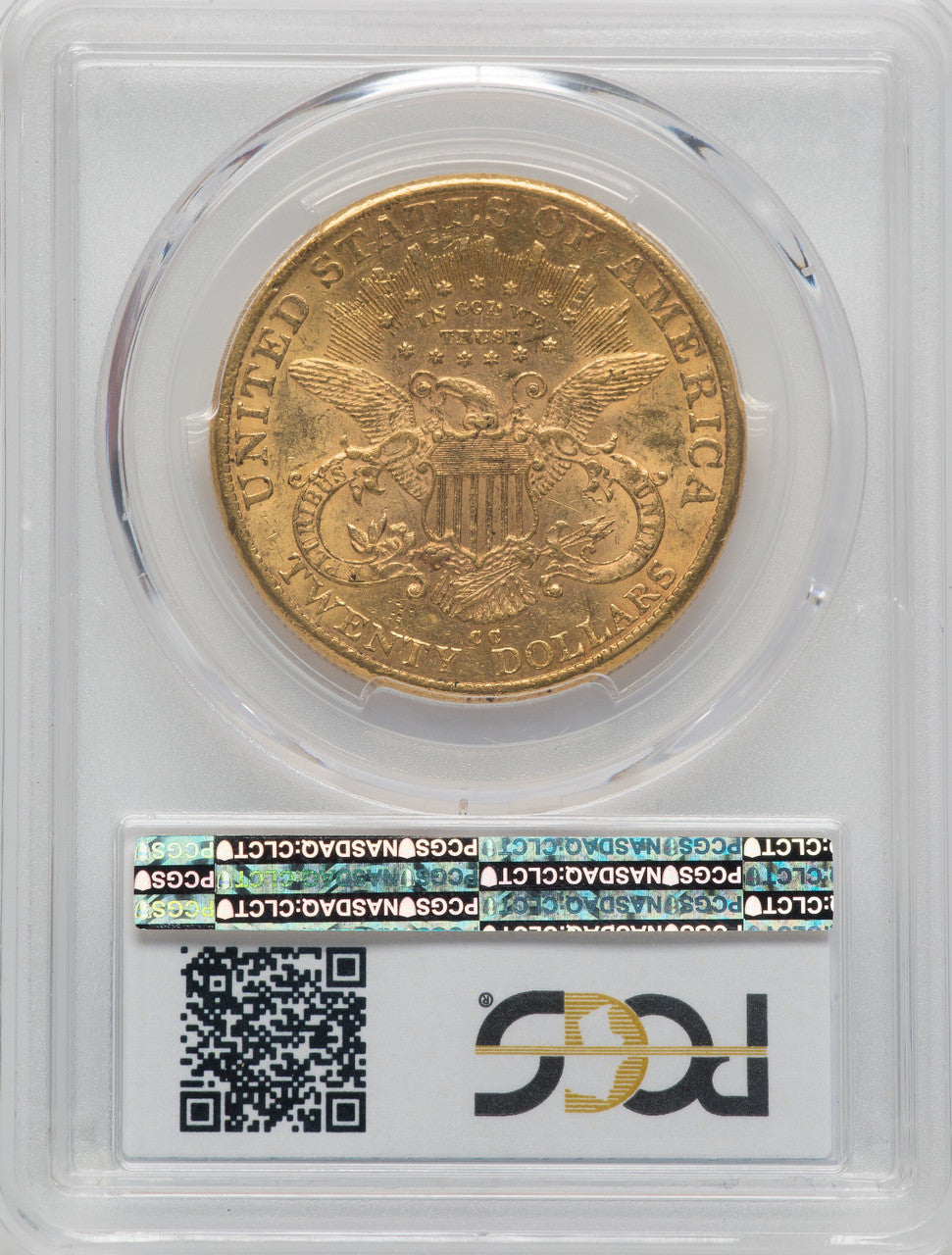 1890-CC $20 Liberty Double Eagle PCGS AU58