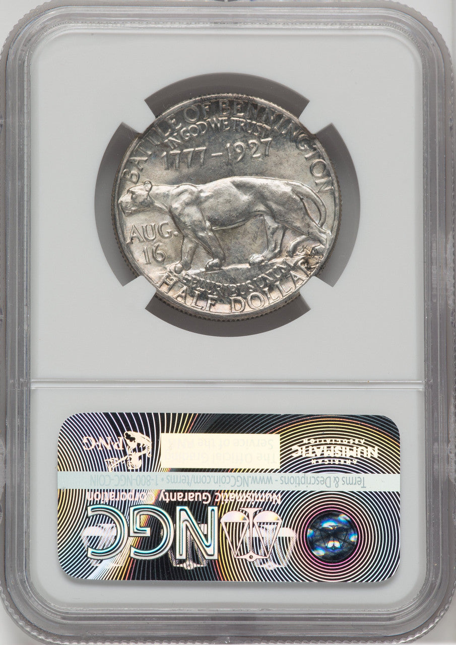 1927 50C Vermont Commemorative Silver NGC MS67