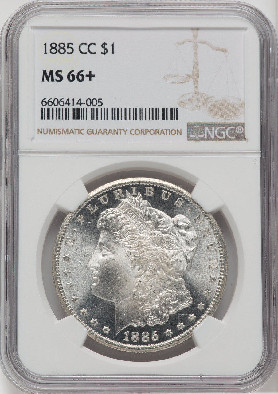 1885-CC $1 Morgan Dollar NGC MS66+