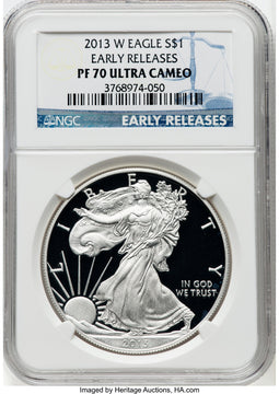 2013-W S$1 Silver Eagle First Strike NGC PF70 (763585100)