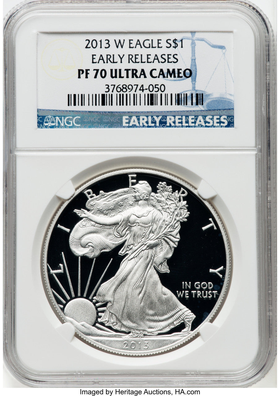 2013-W S$1 Silver Eagle First Strike NGC PF70 (763585100)