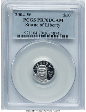 2004-W P$10 Tenth-Ounce Platinum Eagle PCGS PR70