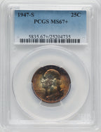 1947-S 25C Washington Quarter PCGS MS67+