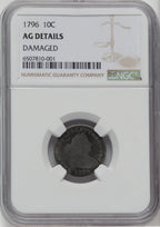 1796 10C Early Dime Details NGC AG03