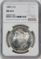 1882-S $1 Morgan Dollar NGC MS67+