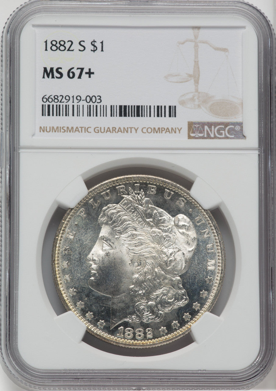 1882-S $1 Morgan Dollar NGC MS67+