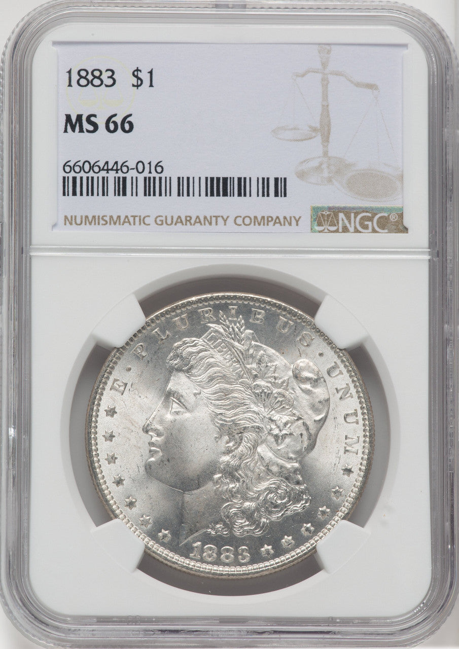 1883 $1 Morgan Dollar NGC MS66