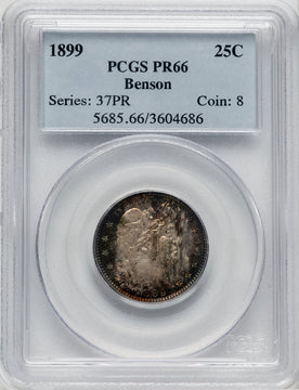 1899 25C Proof Barber Quarter PCGS PR66