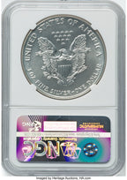 1993 S$1 Silver Eagle NGC MS70