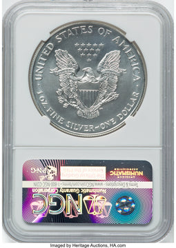 1998 S$1 Silver Eagle NGC MS70