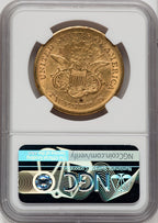 1859-S $20 Liberty Double Eagle NGC AU53