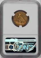 1911-D $5 Indian Half Eagle NGC AU55