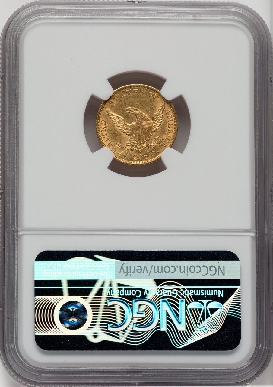 1836 $2.50 Script 8 Classic Quarter Eagle NGC MS61