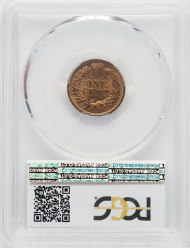 1872 1C RD Indian Cent PCGS MS65