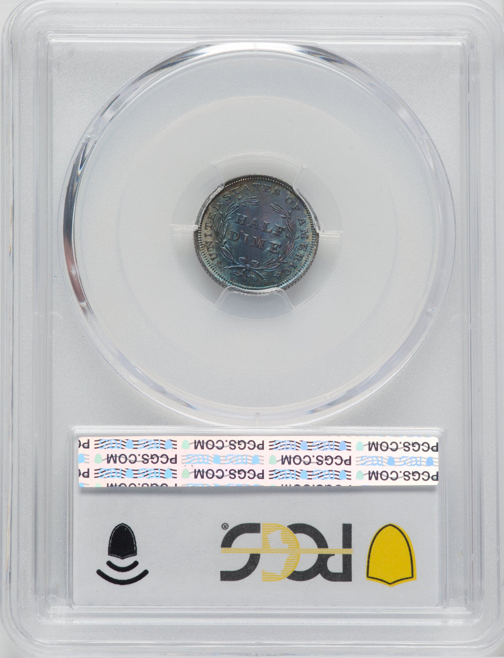 1837 No Stars Small Date (Flat Top 1) Seated Half Dime PCGS MS65