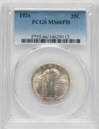 1926 25C FH Standing Liberty Quarter PCGS MS66