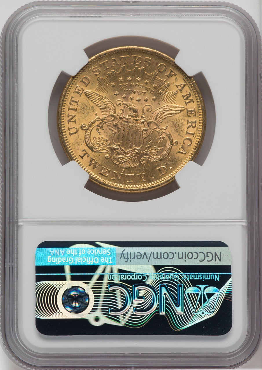 1875-S $20 Liberty Double Eagle NGC MS60