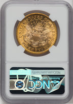 1876-S $20 Liberty Double Eagle NGC MS62